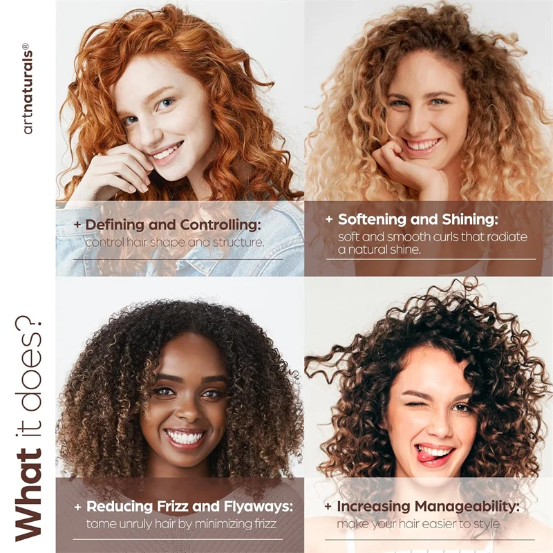 50ml Hair Volumizing Cream Anti-Frizz Bouncy Resilient Enhancer Styling Lotion Natural Wavy Wigs Styling Hair Conditioner 4