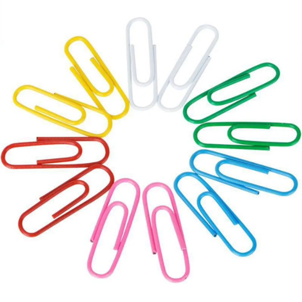 6pcs 10cm large Metal Paper Clips for Paperwork random color Paperclips Organizers Office School Index Bookmark paper clips mini bookmark