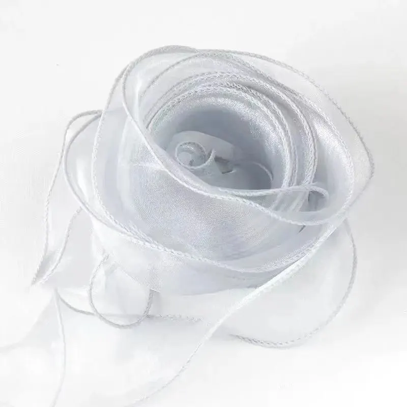 10야드 40mm 롤 실크 리본 새틴 리본 오간자 리본 선물 포장 수제 웨딩 생일 파티 장식 리본 DIY 공예