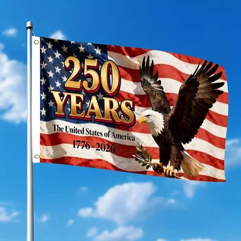 250 Years USA Flag With Eagle Commemoritive Flag 3x5