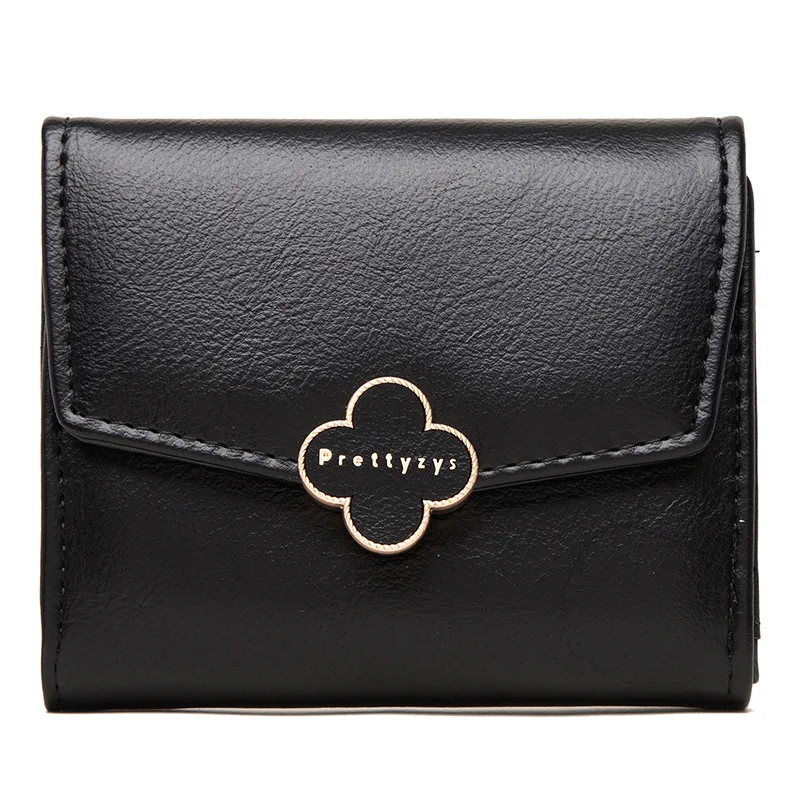 

Trend Women New Wallet Female Short Paragraph Fresh Flower Buckle Simple Coin Purse Gift