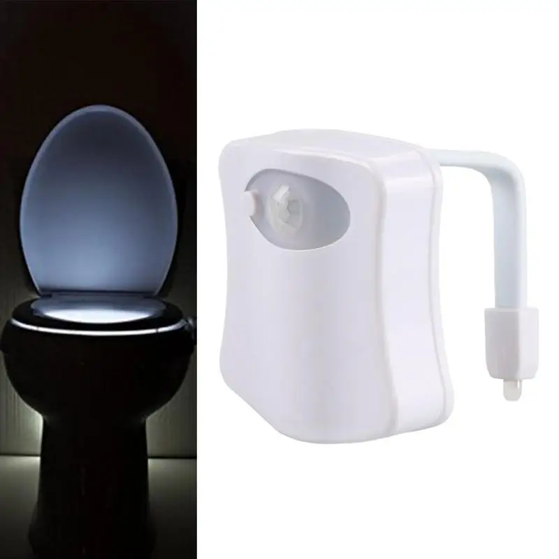 

Led Toilet Light LED Color Changing Nightlight Toilet Bowl Light Motion Sensor Activated Nightlight For Bathroom Decor Kids Cool