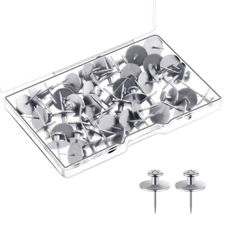 

30Pcs I-shape Push Pins Metal Pushpin Map Pin, Sewing Pins Thumb Tacks