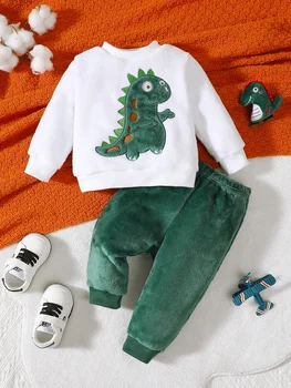 Baby Dinosaur Hoodie Set 1