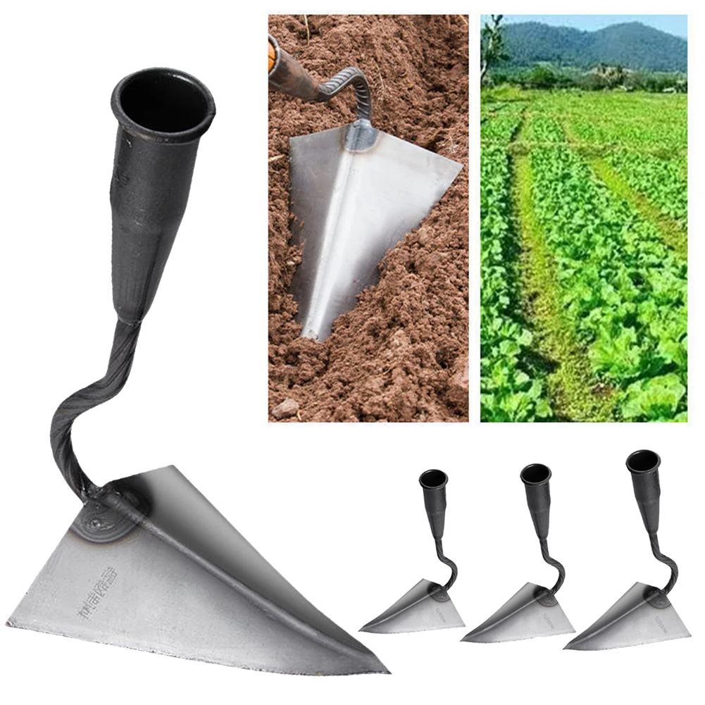 Plowing Hoe Triangle Agricultural Land Turning Loose Soil Hand Plow Rake garden hand rake