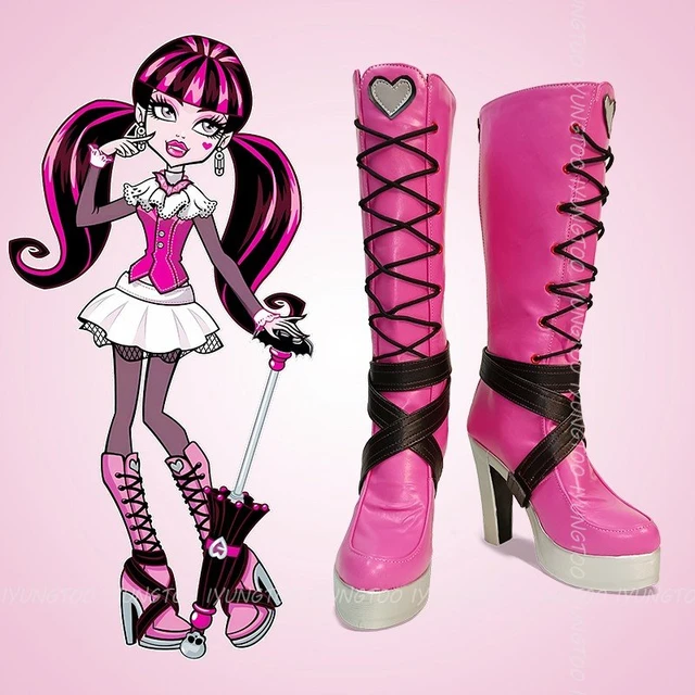 Monster High Draculaura Anime Characters Shoe Cosplay Shoes Boots Party  Costume Prop - AliExpress