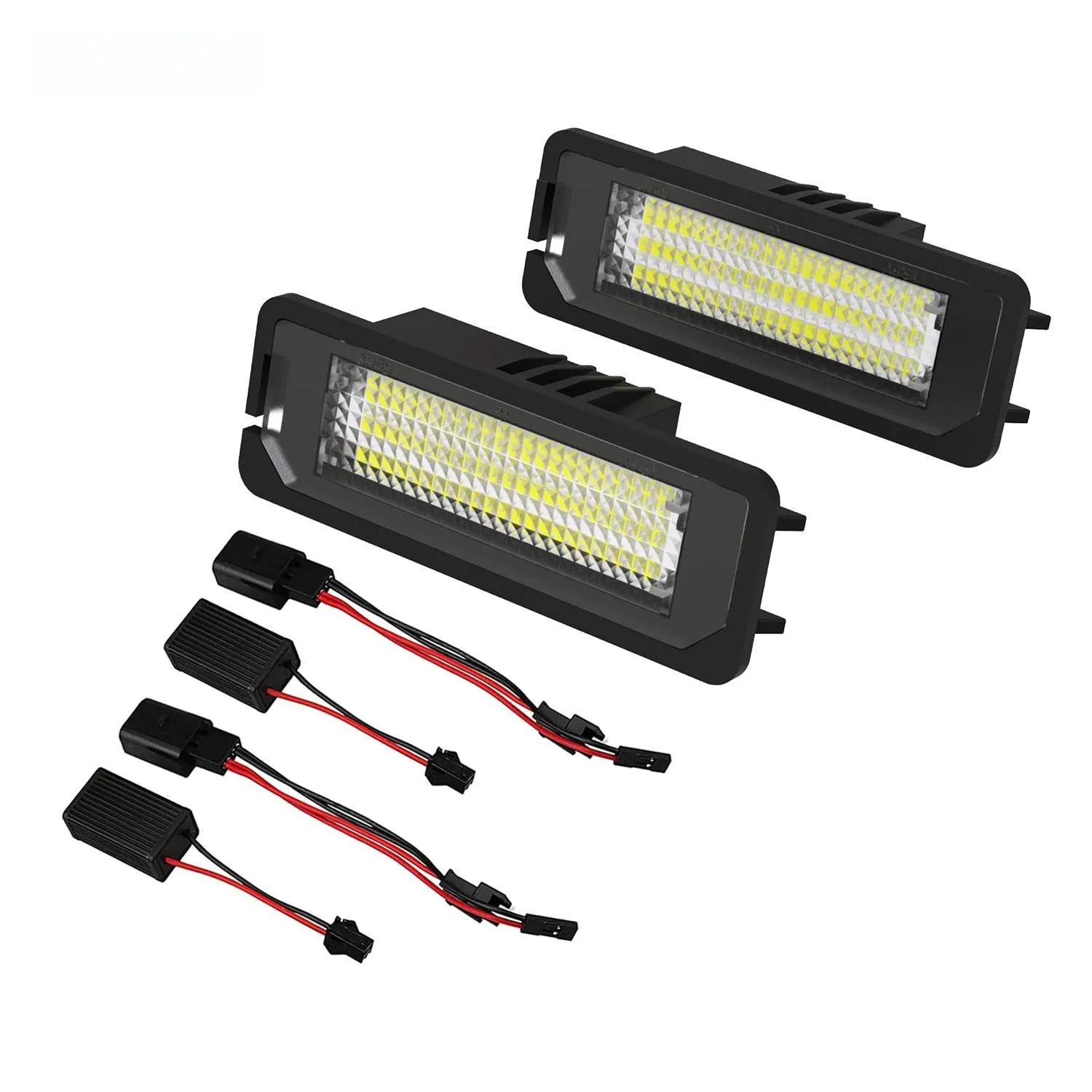 

2 шт., автомобильные лампы для номерного знака VW Golf MK4 MK7 Passat CC Polo Scirocco Skoda Seat Leon Jetta