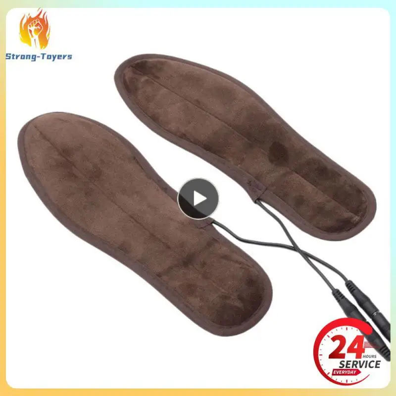 USB 충전 전기 가열 깔창, 모피 발 패드로 보온 유지, 난방 방법, 겨울 신발 삽입물