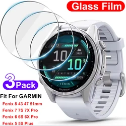 Premium 3 - Pack 9H Tempered Glass Screen Protectors - 3pcs Tempered Glass (For fenix 8 47MM)