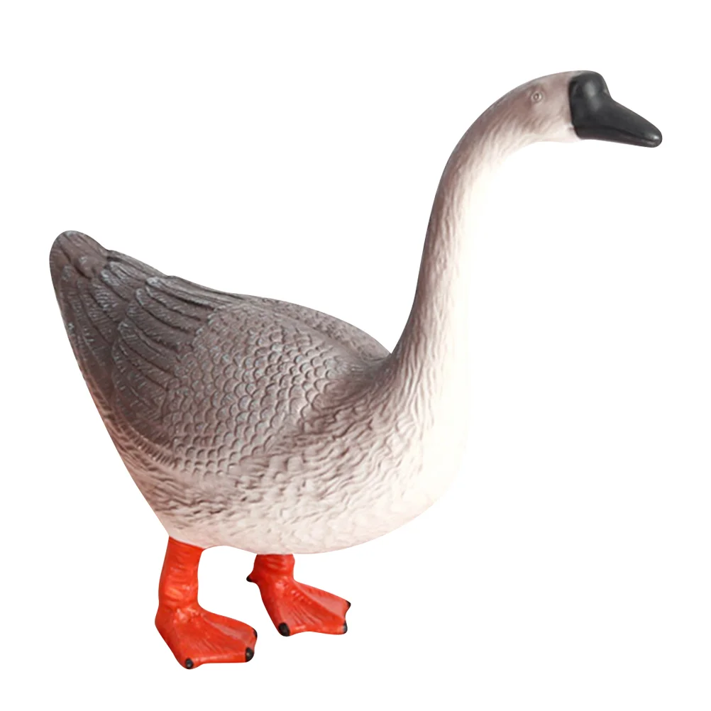 

Goose Statue Plastic Goose Figurine Garden Goose Sculpture Desktop Goose Ornament Outdoor Decor Figurine Home Patio Easter