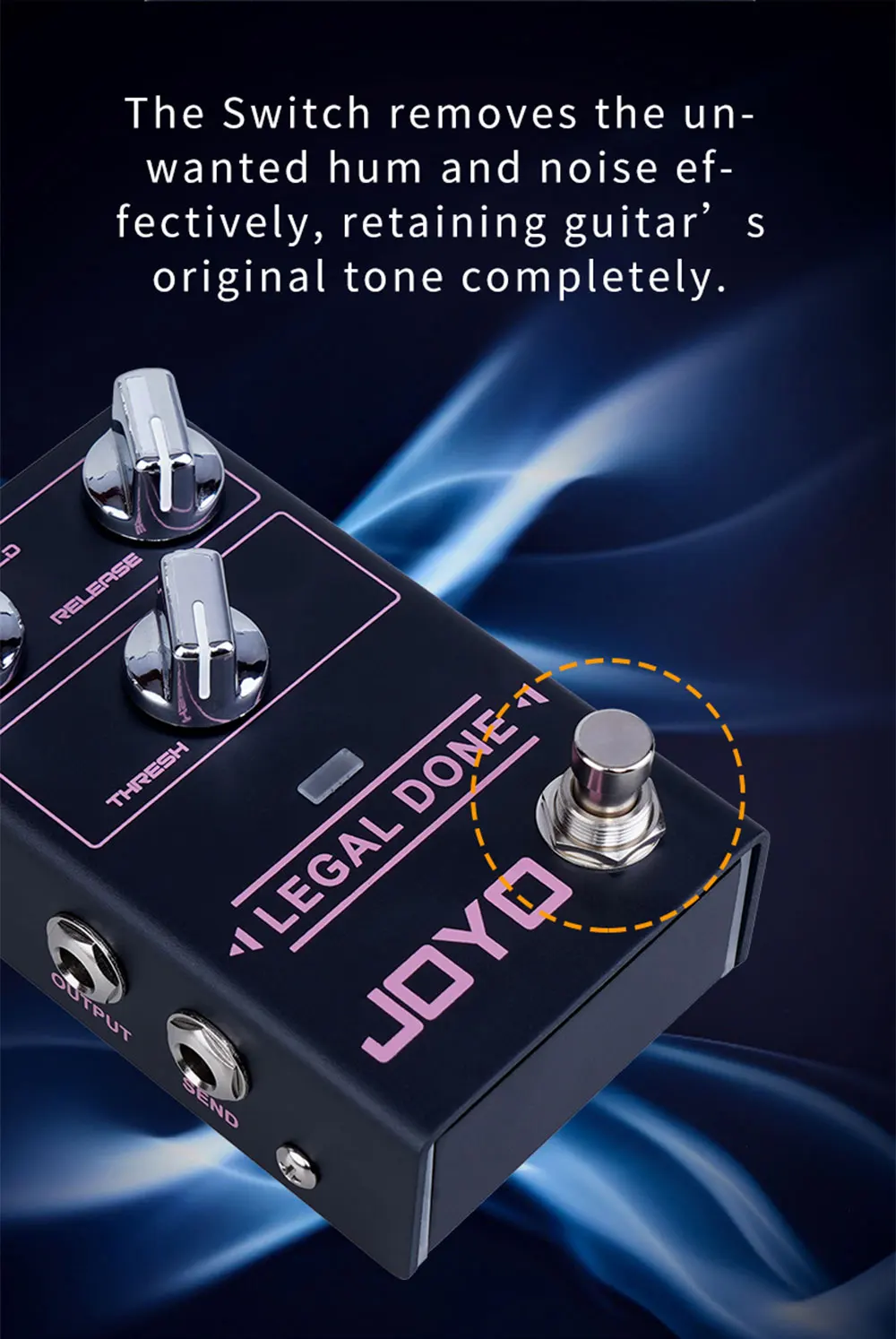 R-23 Guitar Noise Gate Effect Pedal LEGAL DONE Noise Reduction Pedal Precise Noi