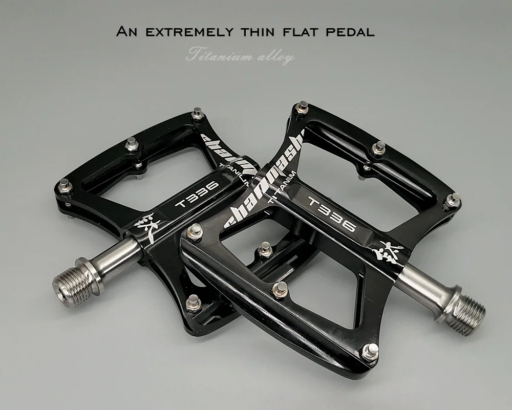 Ultraleichte Titan 3-Lager Fahrradpedale Mountainbike Pedal Anti-Rutsch-Trittbrett Titanlegierung MTB Rennrad Pedale Teile – Detail 2