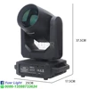 2Pcs/lot YUER 200W Power Bright Beam Spot Moving Head Stage Lighting 18 Prisms Rainbow Effect Dj Wedding Party Disco Gobo Light 3