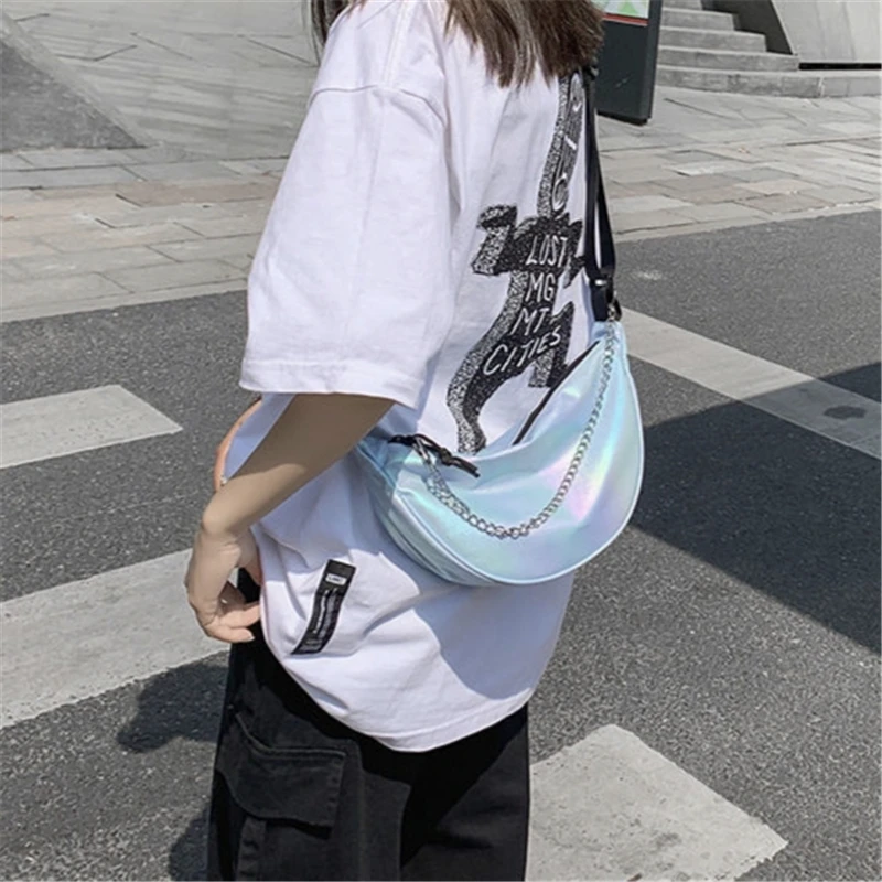 

Женская водонепроницаемая сумка через плечо, с лазерным рисунком