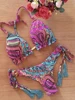 2022 Sexy Bikini Floral Print Swimwear String Bikini Set Push Up Swimsuit Bikinis Women Biquini Beach Bathing Suit Women 1
