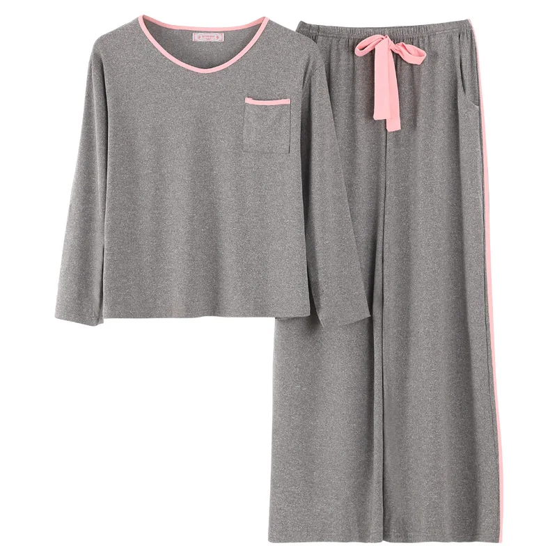 

Пижама для женщин, Осень-зима, милая Домашняя одежда, пижамный комплект для девочек с бюстгальтерами, женская одежда для сна, женская одежда, 2 предмета