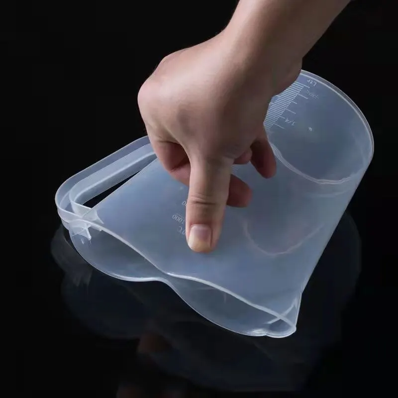 Laboratory Tool Plastic Measuring Cup 500ml Large Cylinder Graduated Measuring Container Handle Pour Spout Plastic Measuring Cup