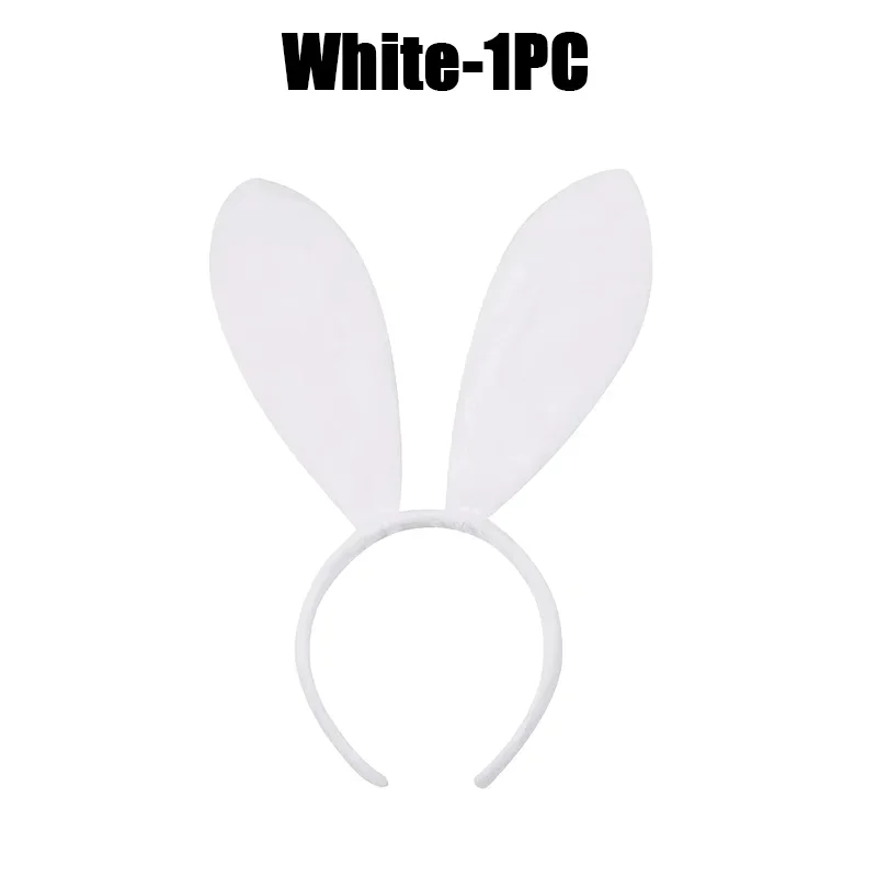 1-20Pcs Bunny Ears Set Hair Bands Rabbit Girl Headbands Hair Accessories Easter Party Halloween Prom Headbands Halloween Bow Tie