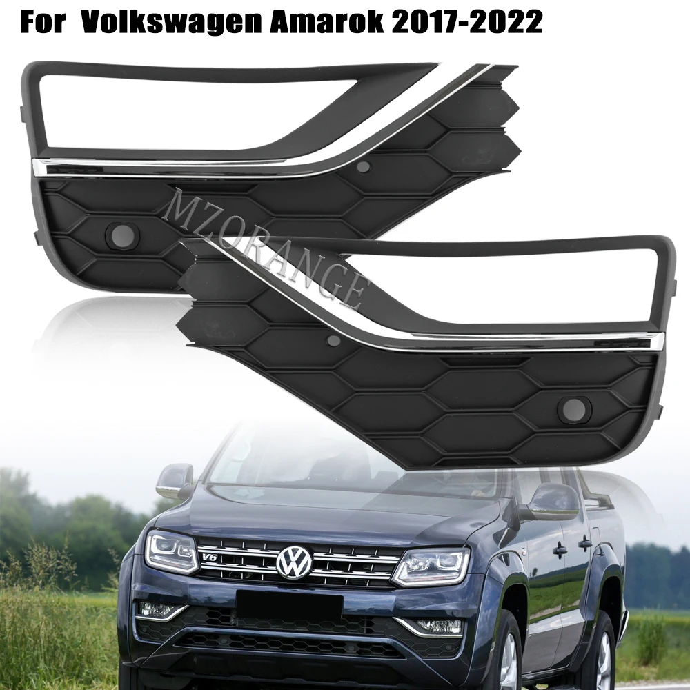 

Чехол для противотуманных фар VW Amarok 2H 2017-2021 2022, рамка для противотуманной фары, хромированные передние зеркальные Чехлы, затеняющие автомобильные аксессуары