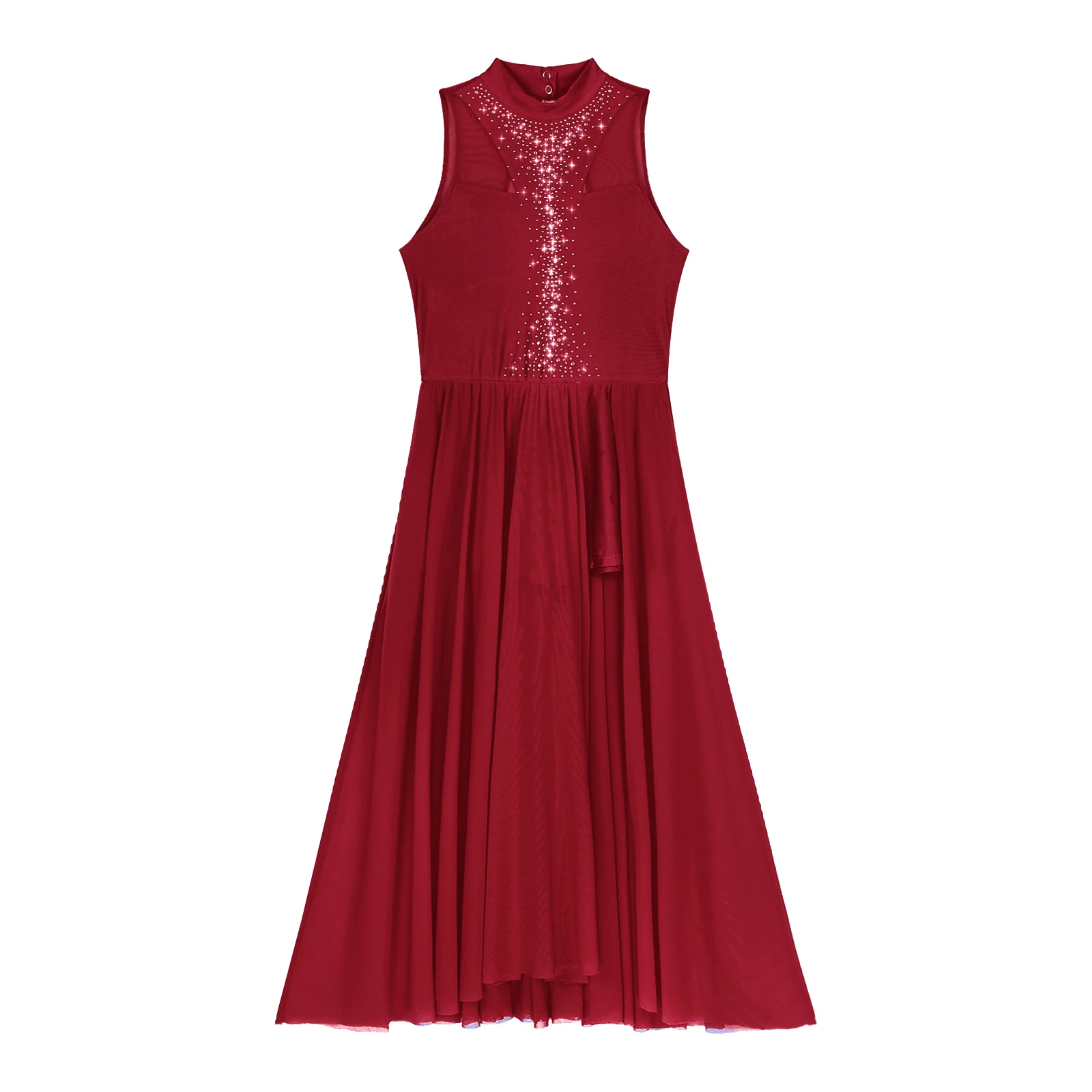 Womens Contemporary Lyrical Dance Dress Ballet Ballroom Dance Performance Costume Sleeveless Shiny Rhinestone Leotard Dresses,girl dance costume