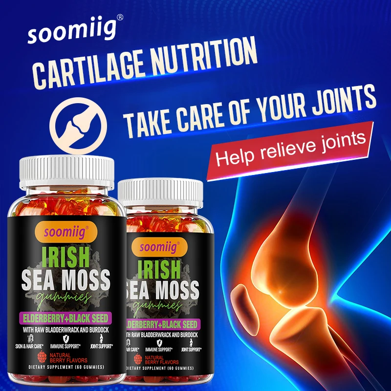 Soomiig Irish Sea Moss Gummies – 102 Nutrients for Joint, Skin, Heart & Immune Support