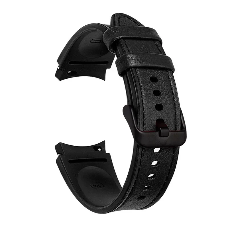 Premium Silicone and Leather Watch Strap - Replacement Band
