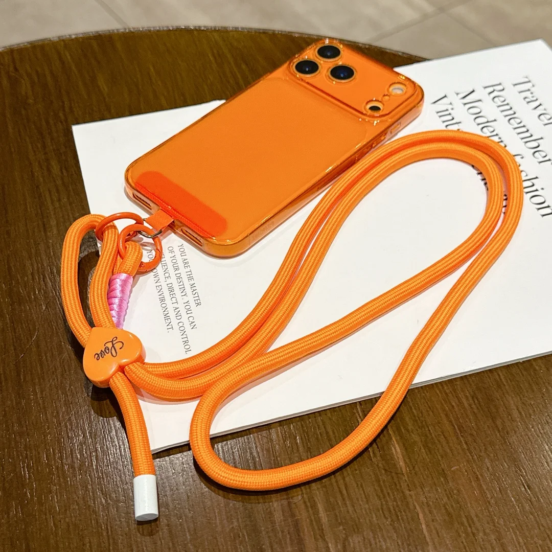 Stylish Cross-Body Lanyard with Love Design Keychain