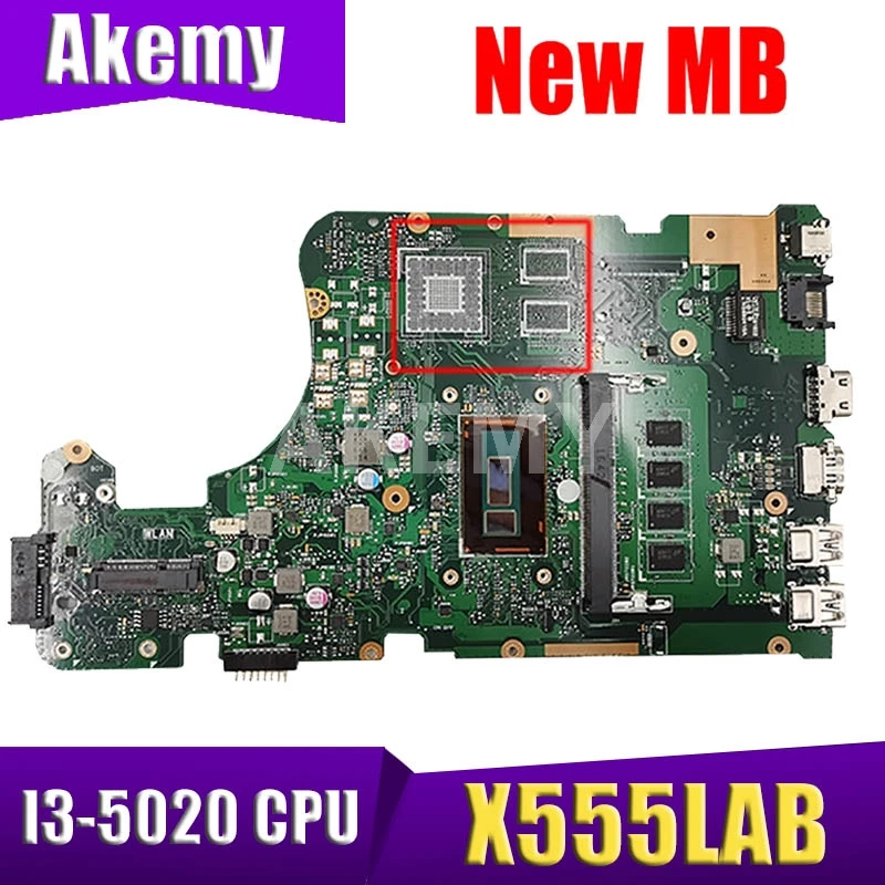 Материнская плата Akemy для ноутбука ASUS X555LA X555LAB X555LD REV: 3 6 с процессором i3-5020 4 Гб ОЗУ
