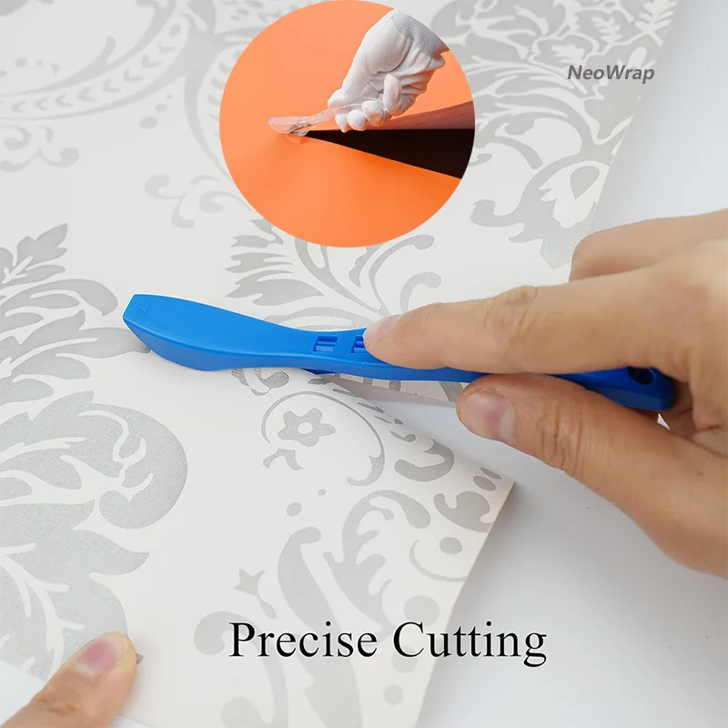 Wrapping Paper Cutter 3Pcs Gift Wrap Film Cutter Safety Paper Cutting Tool for Window Tint Car Wrap Craft Making