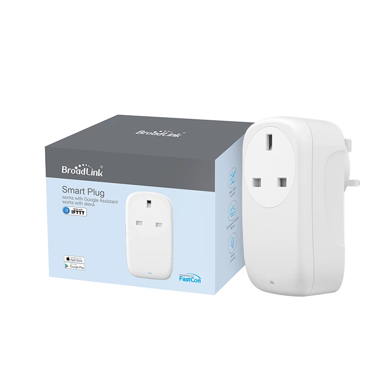 

Broadlink SP4L UK Smart Wi-Fi Plug, 13A Timer Outlet with Dimmable Night Light, Works with Alexa, Google Assistant, IFTTT