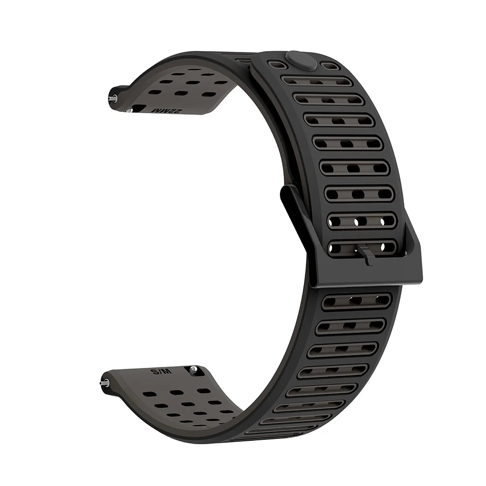 Breathable 22mm Sport Wrist Strap - Soft Silicone Band