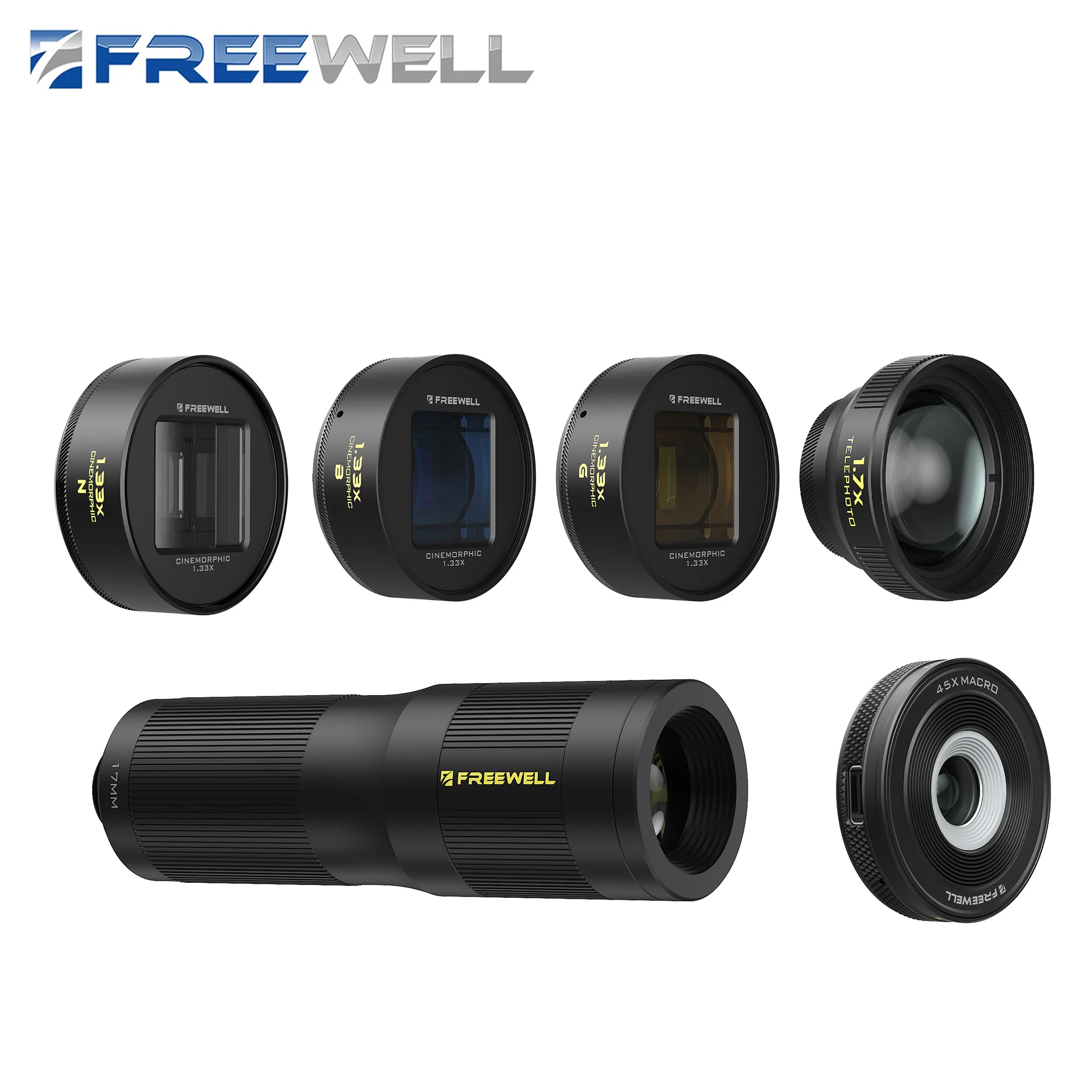 Pro Filmmaker Lens Kit 6-Pack Compatible 17MM Thread Mount Phone Case & Cage Sma