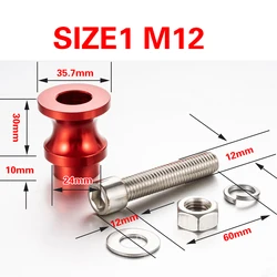 Enhanced Aluminum Alloy Winch Rope Hook Stand with 12mm Steel Mount (M12)