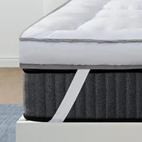 QUEEN ROSE Mattress Topper Queen, Extra Thick Pillow-Top Mattress Pad Bed Covers, Plush Soft Support, 3D Snow Down Alternative, 1