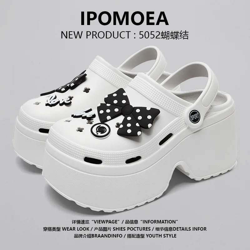Women Chunky Platform Sandals New Summer Soft Thick Sole Diy Clogs Garden Shoes Woman Closed Toe Non-Slip Beach Slides Sandals 1
