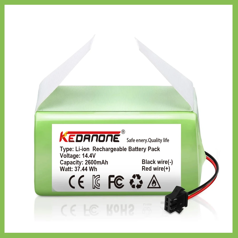 Synergy Digital Batería para aspiradora, compatible con aspiradora Conga  1790 Vital, (iones de litio, 14.4 V, 2600 mAh), capacidad ultra alta