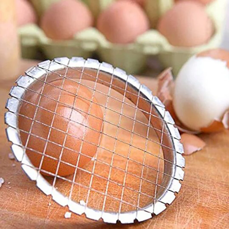 egg slicer cutter Stainless Steel Egg Slicer Cutter Cut Egg Device Grid Salads Potato Mushroom Tools Chopper For Kitchen Bento Cut Flower Shaper