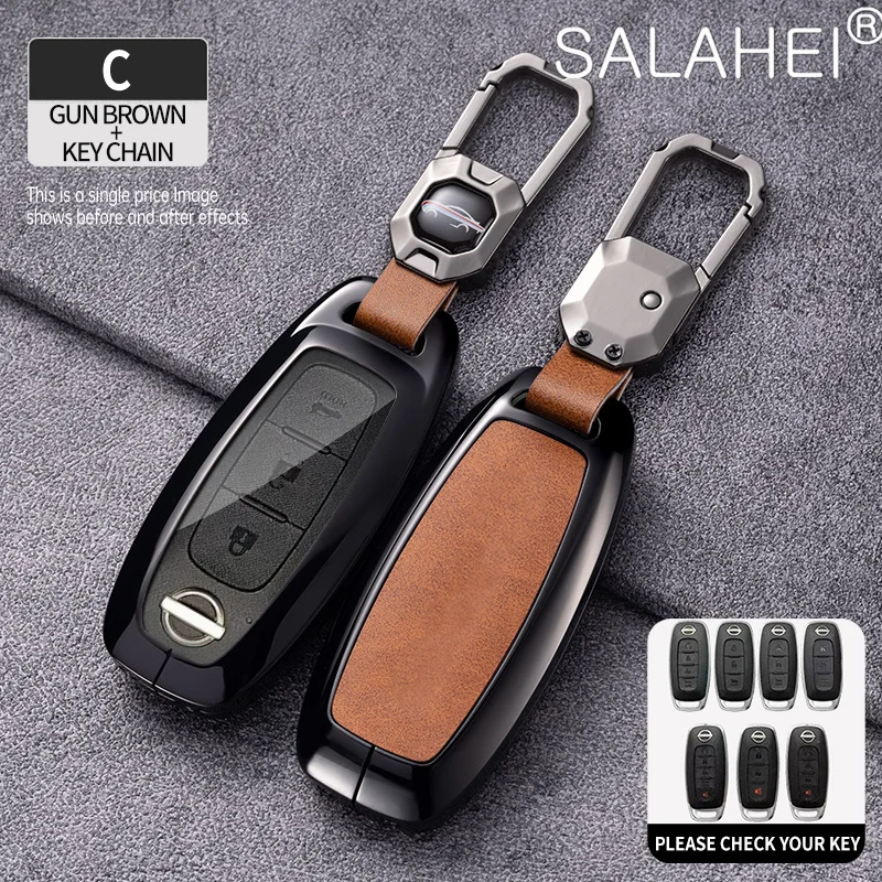 

Car Remote Key Fob Case Cover Holder Shell For Nissan X-trail T33 Qashqai J12 Teana Altima Ariya 2022 2023 Keychain Accessories