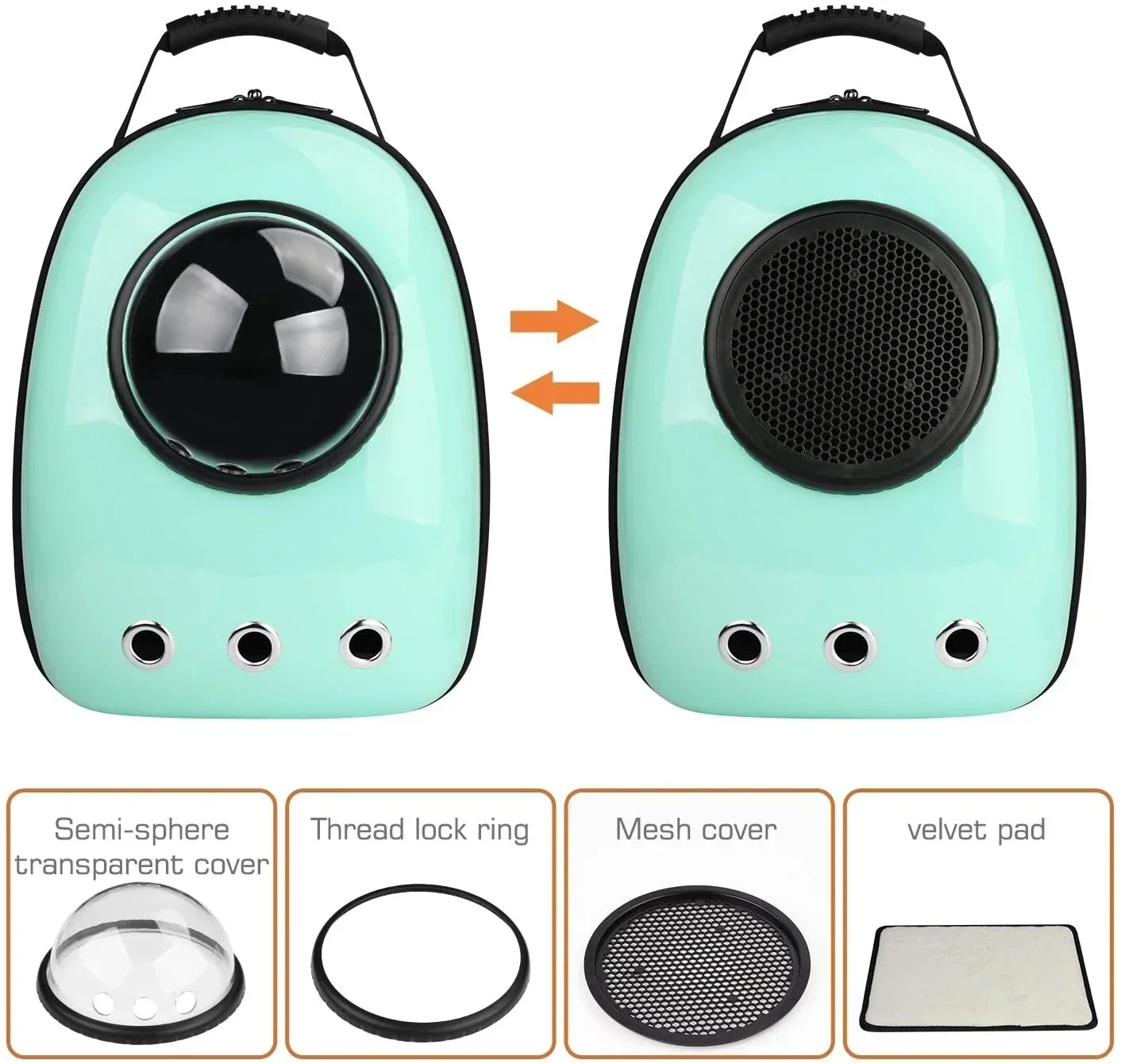 

Capsule for Astronaut Carrier Kitty Transparent Portable Cat Space Cats Bag Transportation Backpack Puppy Accessories