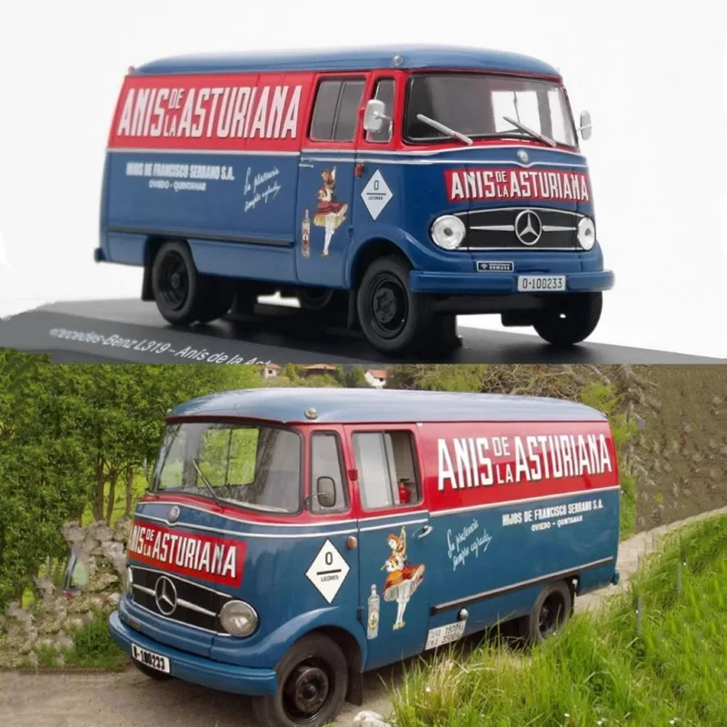 

Литый под давлением в масштабе 1/43 IXO 1968 Benz Van L319 Классическая ностальгическая модель грузовика коллекционная игрушка подарок демонстрационный орнамент