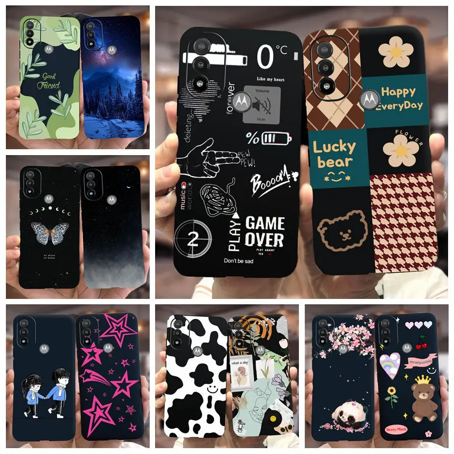 Per Motorola Moto E20 4G Custodia Moto E30 Elegante Art Painted Cover Custodia Morbida In Silicone Per Moto E30 E20 Motoe20 Motoe30 Funda
