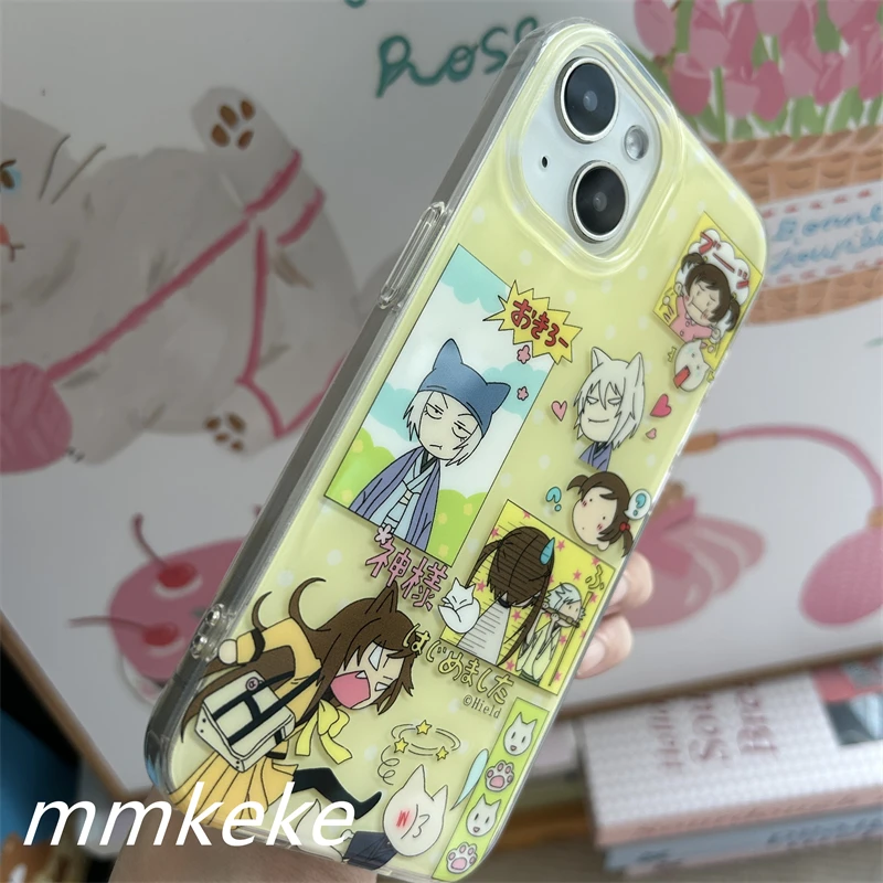 Stylish Anime Girl Feather Texture Phone Case with Air Plus Back Cover