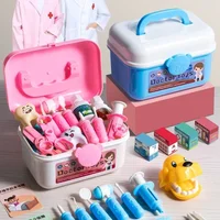 Children Doctor Play Set Simulation Nurse Toy Doctor Accessories for Kids Home Play Toys Doctor Set Toy Gift for Kids Boys Girls 2