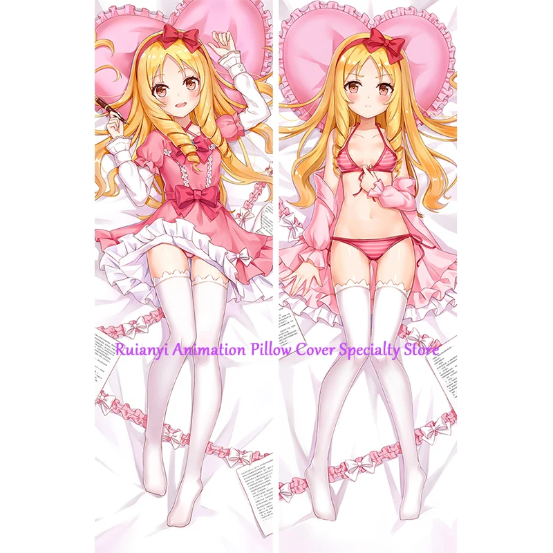 Dakimakura Anime Elf Yamada Double-sided Pillow Cover Print Life-size body pillows cover Adult pillowcase
