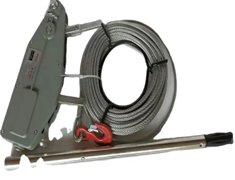 

Hand Hoist Cable Puller Winch Cable Pulling Tools With 20 meter Wire Rope