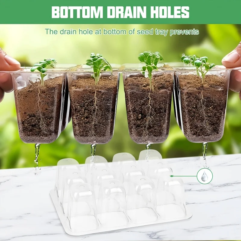 Heavy-Duty Seed Starter Tray for Optimal Ventilation and Drainage