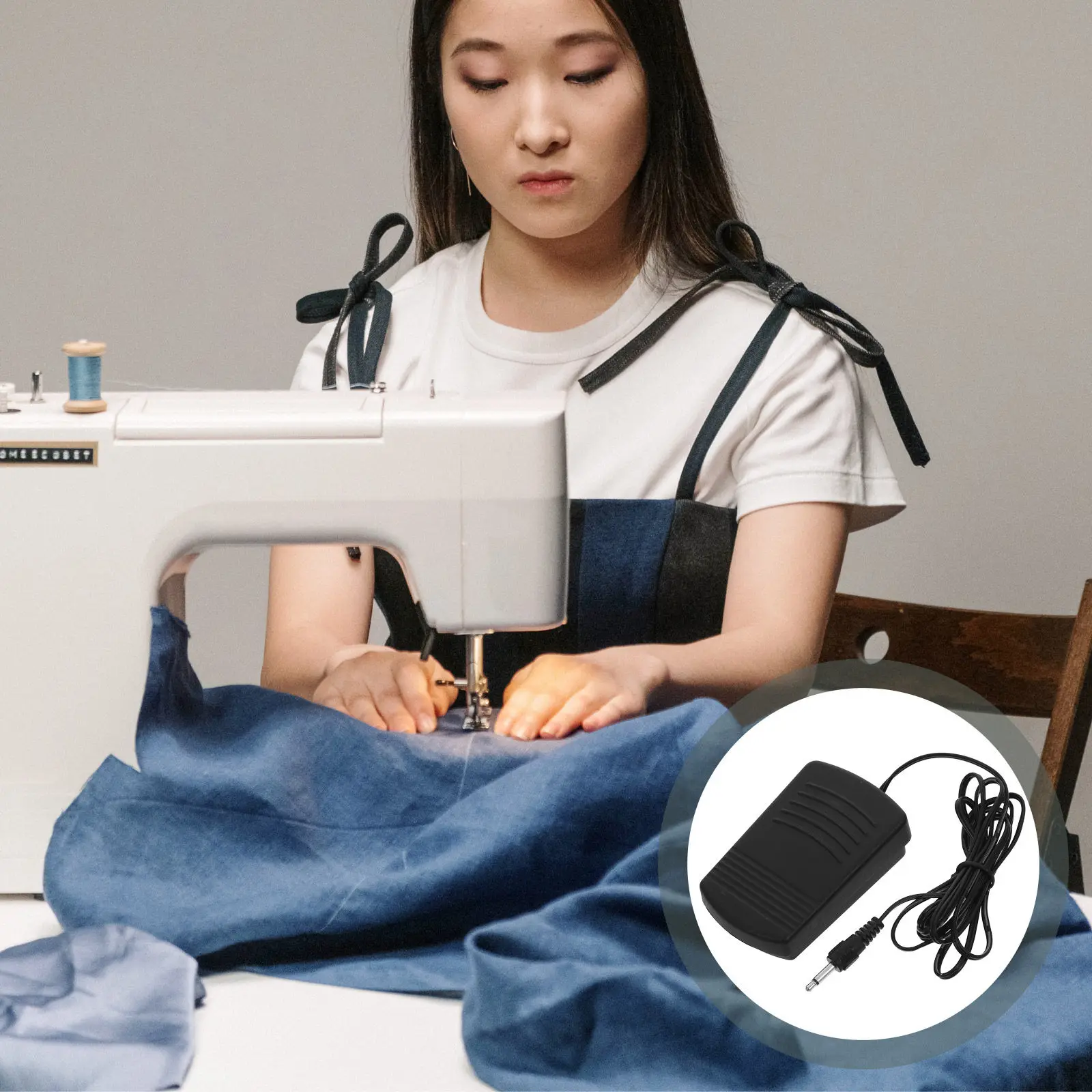 가정용 재봉틀 풋 페달 미니 사이즈 재봉 매트 액세서리 가정용 견고한 발 조절 페달