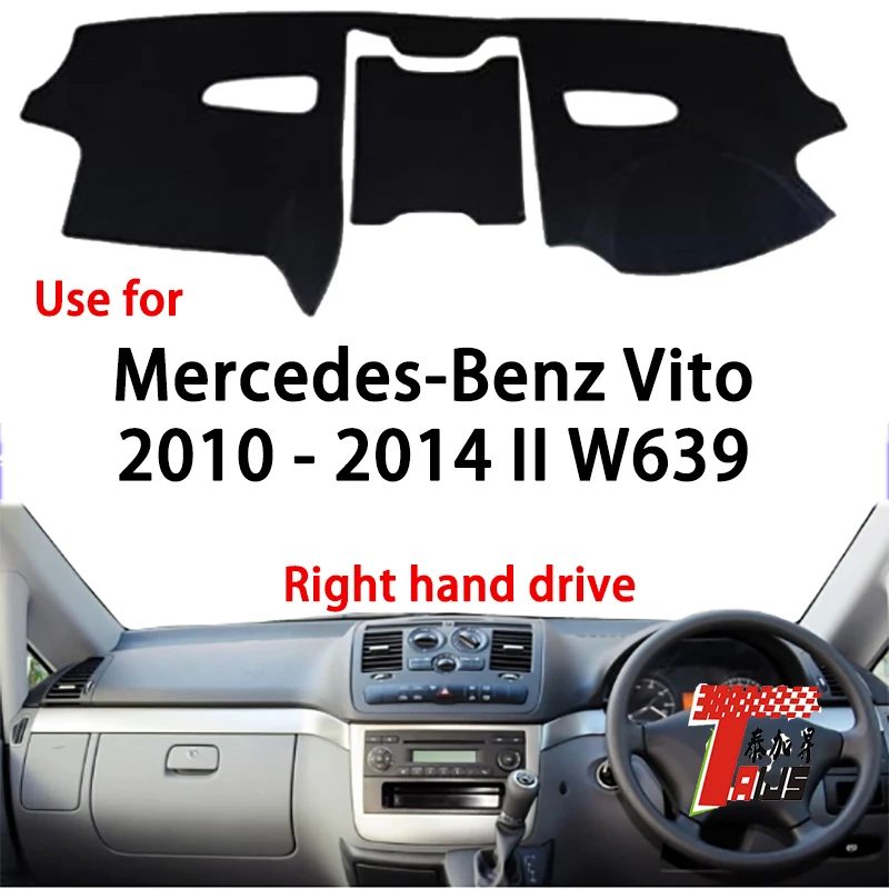 

TAIJS Factory Casual protective Polyester Fibre Car Dashboard Cover For Mercedes-Benz Vito 2010-2014 II W639 Right hand drive