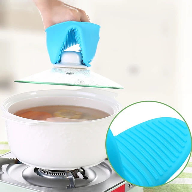 11 Color Style 2 PCS Silicone Oven Gloves Heat Resistant Pinch Mitts Anti Scalding Non Slip Gloves Clip Air Fryer Microwave Oven 6