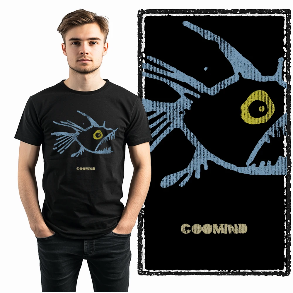 Coolmind U0168 100% Baumwolle Fisch-Print Exklusives Grafik Unisex T-Shirt Große Größen Cooles Herren T-Shirt O-Ausschnitt T-Shirt Herren Tee Shirts – Detail 4
